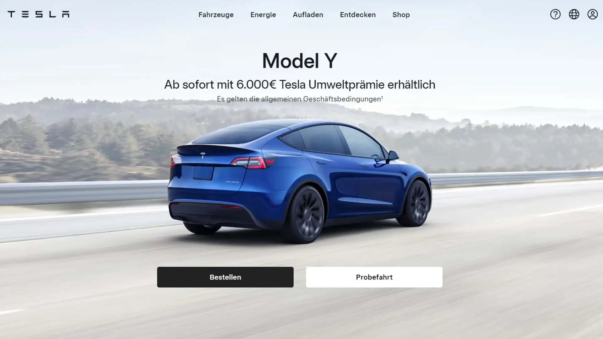 Tesla Startet Umweltprämie in Höhe von 6.000 € für das Model Y - Shop4Tesla