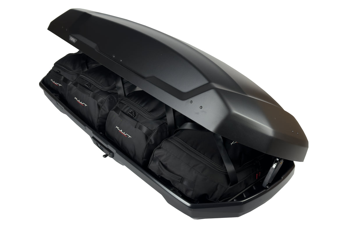 Kjust Taschenset in der Thule Force 3 L Dachbox