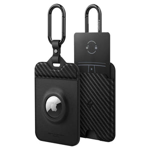 Spigen suport de carduri cu suport AirTag, față și spate